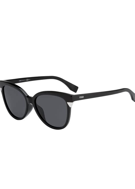 fendi trimmed round monochromatic sunglasses|Fendi Designer Sunglasses for Women .